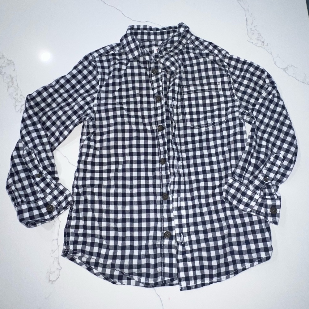 Plaid button down